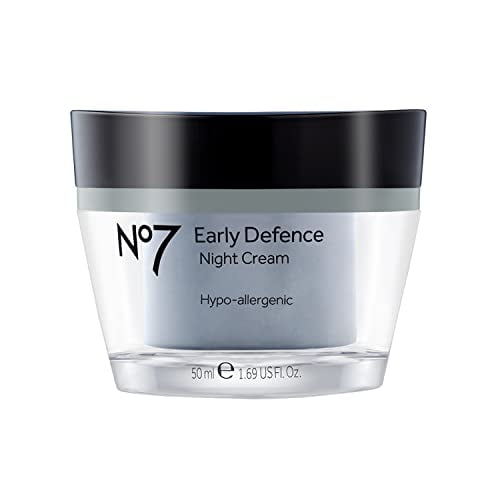 No7 Early Defence Hypo-Allergenic Night Cream - Lightweight Hydrating Face Cream - Lipopep - Image 2